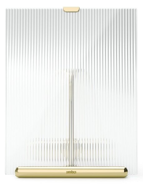 Cornice dorata in vetro verticale con sostegno 16x20 cm Flute – Umbra
