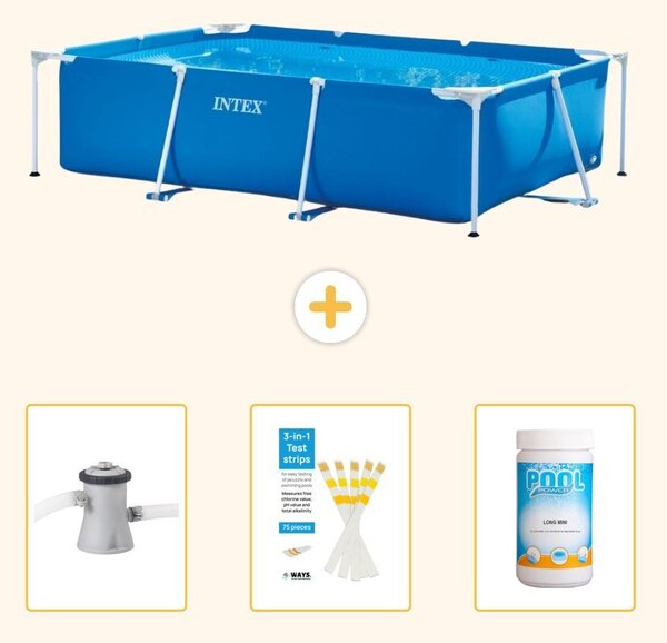 Piscina fuori terra rettangolare - 260x160x65 cm - 4 pezzi - SCB73