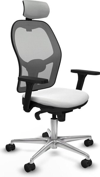 Sedia da ufficio con poggiatesta Piqueras y Crespo 3D086N2 Bianco