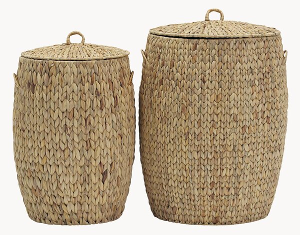 Set 2 cesti con coperchio Laun