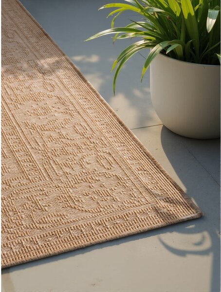 Tappeto da interno/esterno beige/avorio 200x290 cm Duet Kona – NORTHRUGS
