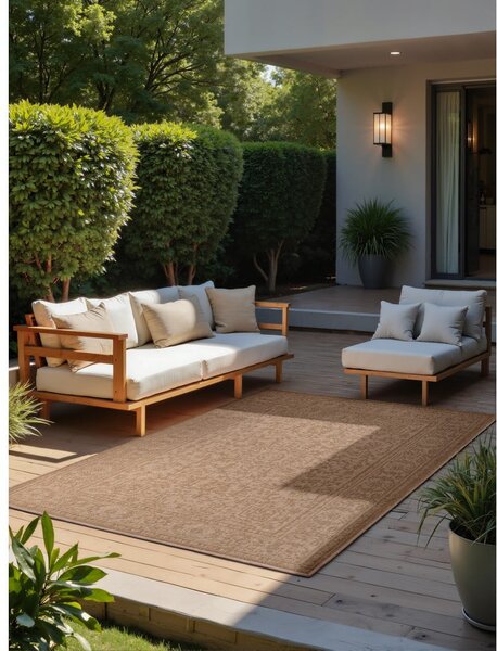 Tappeto da interno/esterno beige/avorio 200x290 cm Duet Kona – NORTHRUGS