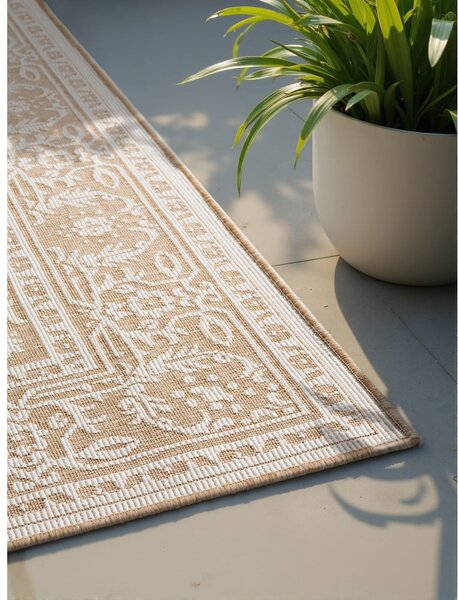 Tappeto da interno/esterno beige/avorio 200x290 cm Duet Kona – NORTHRUGS