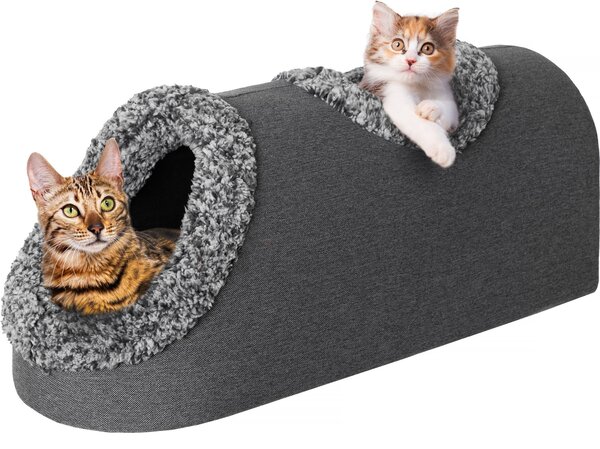 Tunnel per gatti Casa per gatti Rifugio per gatti Lettino per finestra Accogliente lettino per davanzale Rifugio per animali Casa per cani Cuccia per cani Grotta per cani, nera