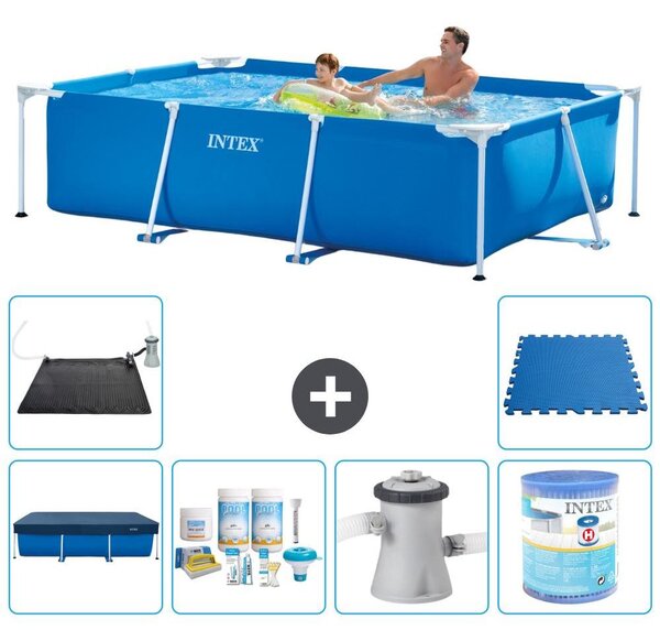 Piscina fuori terra rettangolare - 260x160x65 cm - 7 pezzi - Modello S30113
