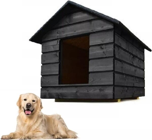 Cuccia per cani QLS taglia L con tenda Isolata e resistente all'inverno Anche colore Outdoor 11005