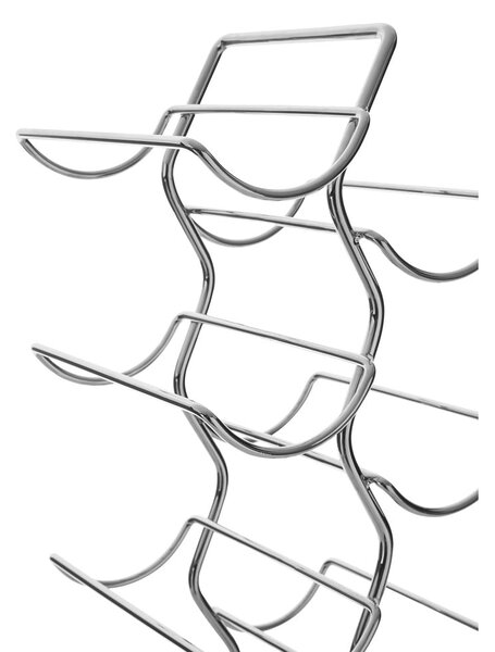 Portabottiglie in metallo argentato 12 bottiglie Jaxen - Premier Housewares