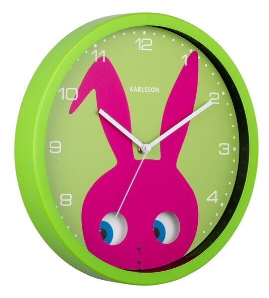 Orologio per bambini ø 31 cm Peekaboo Bunny - Karlsson