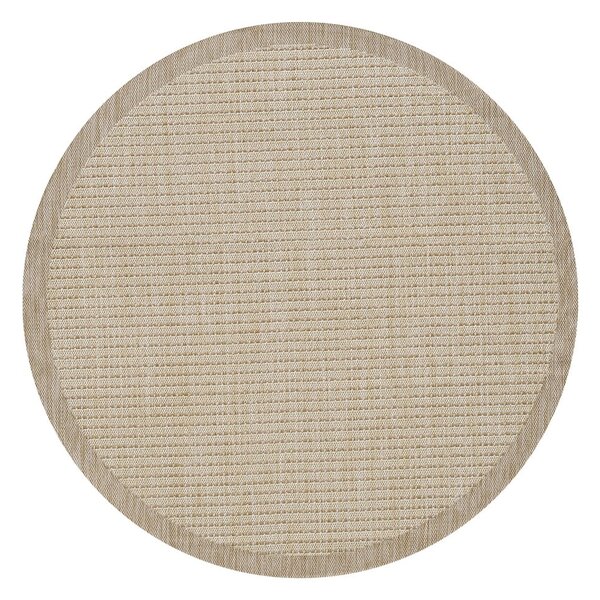 Tappeto tondo beige per esterni ø 120 cm Giza - Ayyildiz Carpets