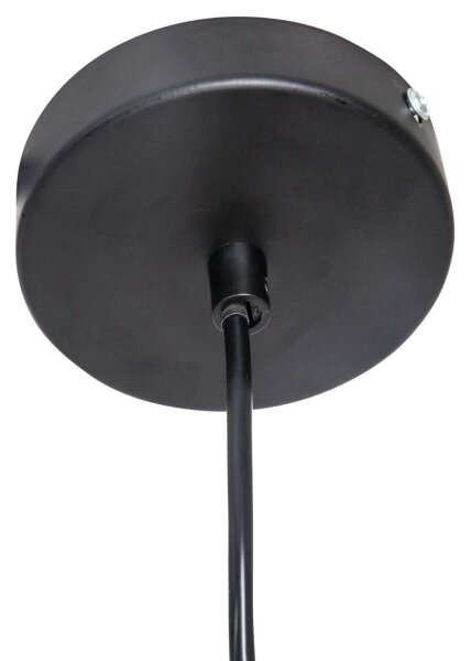Atmosphera - Lampadario a sospensione con filo JILY 1xE27/40W/230V iuta nero