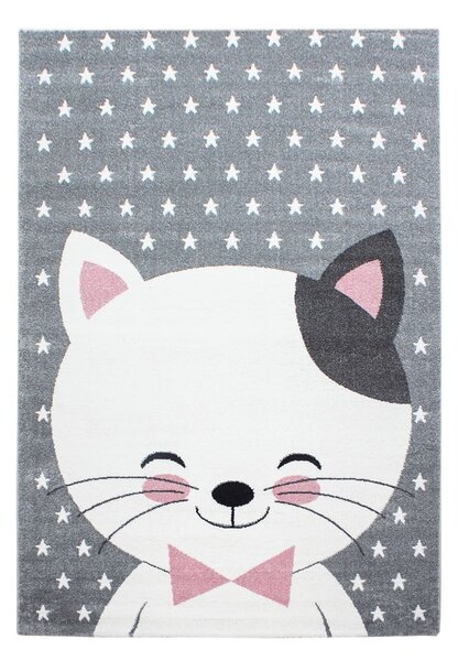 Tappeto per bambini rosa-grigio 80x150 cm Kids - Ayyildiz Carpets