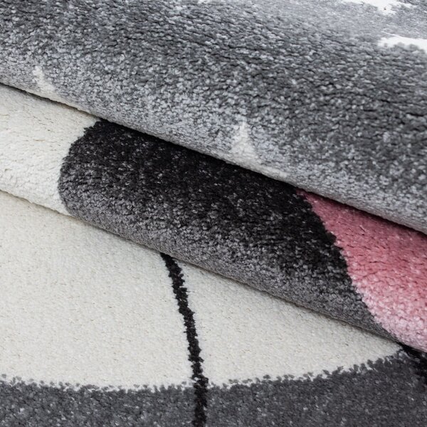 Tappeto per bambini rosa-grigio 80x150 cm Kids - Ayyildiz Carpets