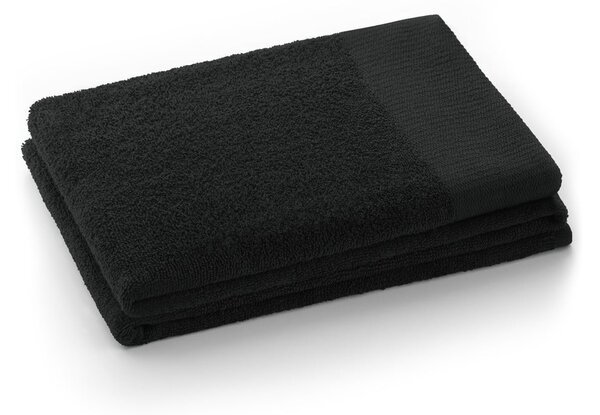 Set di asciugamani per viso e corpo tipo terry neri in cotone 6 pz Amari – Restilo