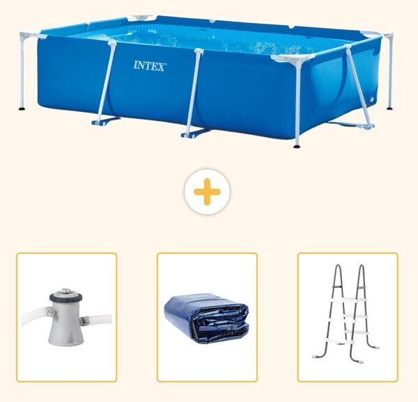 Piscina fuori terra rettangolare - 260x160x65 cm - 4 pezzi - Modello SCB83