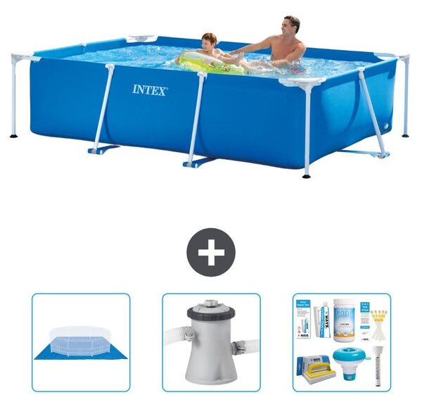Piscina fuori terra rettangolare - 260x160x65 cm - 4 pezzi - Modello S21252