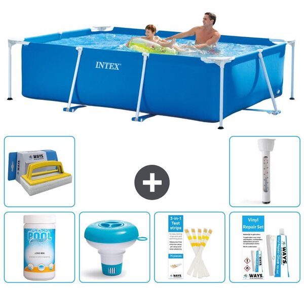 Piscina fuori terra rettangolare - 260x160x65 cm - 7 pezzi - Modello S21251