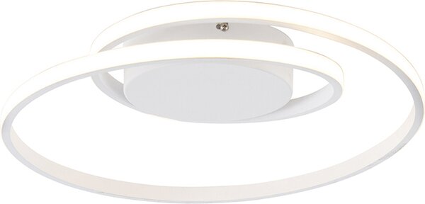 Plafoniera LED, design ad anello, dimmerabile, 39 cm, ZIBAL