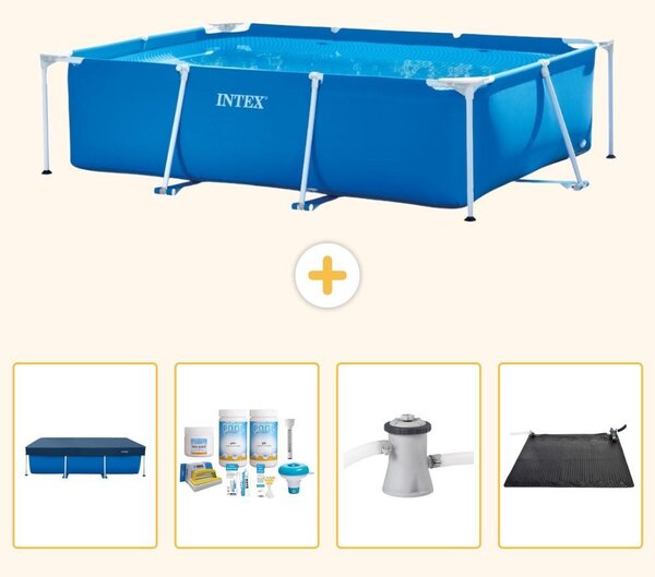 Piscina fuori terra rettangolare - 220x150x60 cm - 5 pezzi - Modello SCB4