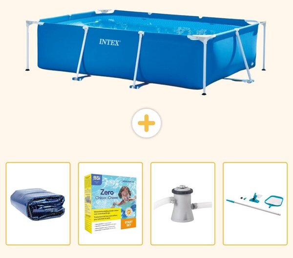 Piscina fuori terra rettangolare - 260x160x65 cm - 5 pezzi - Modello SCB14