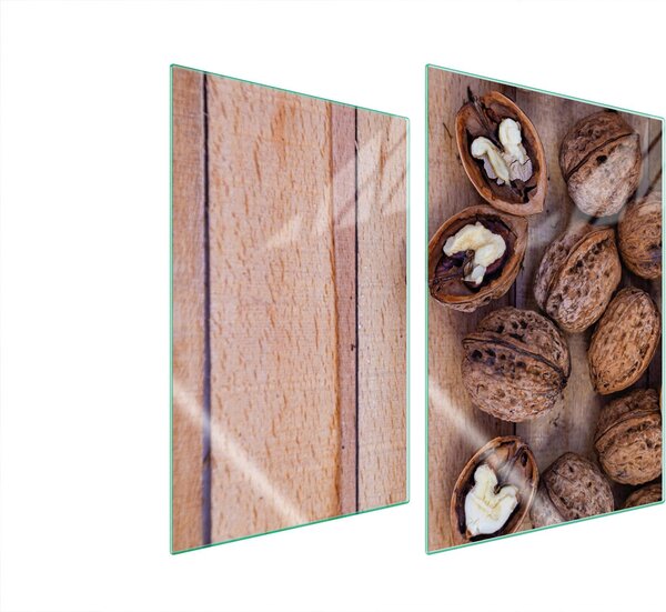 Piastre coprifornelli 2 pezzi 35x52 Vetroceramica coprifornelli vetro tagliere noccioline legno
