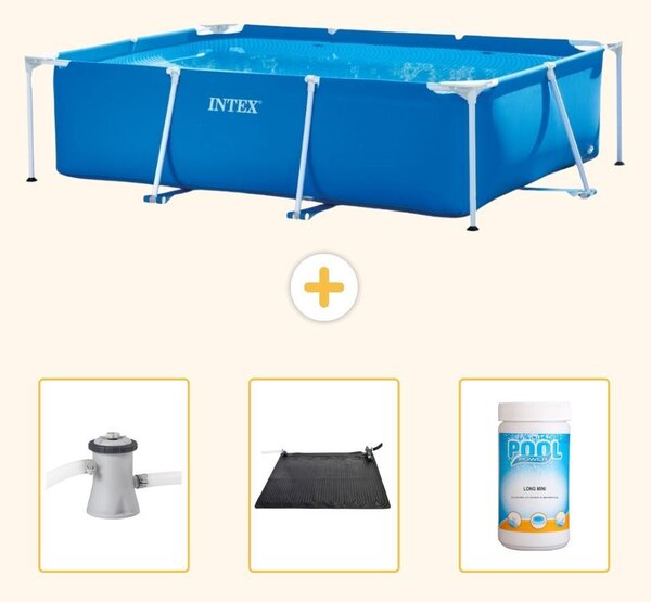 Piscina fuori terra rettangolare - 220x150x60 cm - 4 pezzi - Modello SCB80