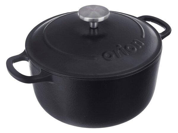 Pentola in ghisa con coperchio incluso adatta all'induzione 5,2 l LITINA SMALT - Orion