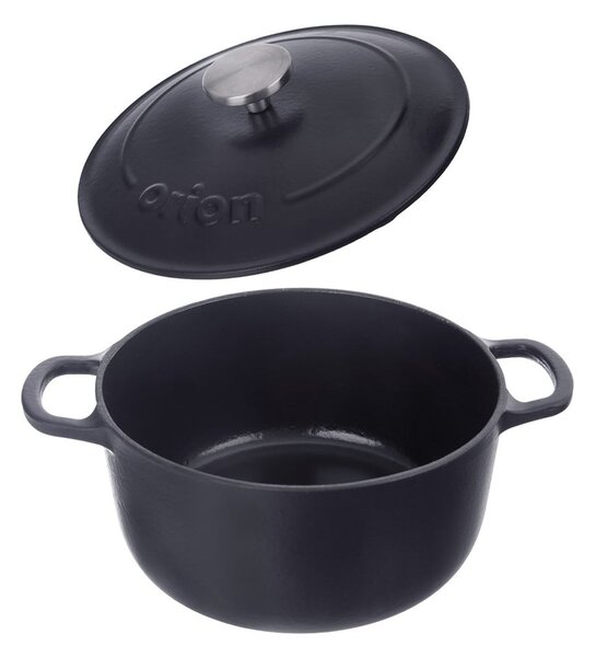 Pentola in ghisa con coperchio incluso adatta all'induzione 5,2 l LITINA SMALT - Orion