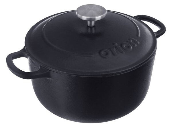 Pentola in ghisa con coperchio incluso adatta all'induzione 3,3 l LITINA SMALT - Orion