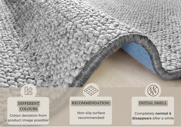 Tappeto grigio 80 x 150 cm Wolly - BT Carpet