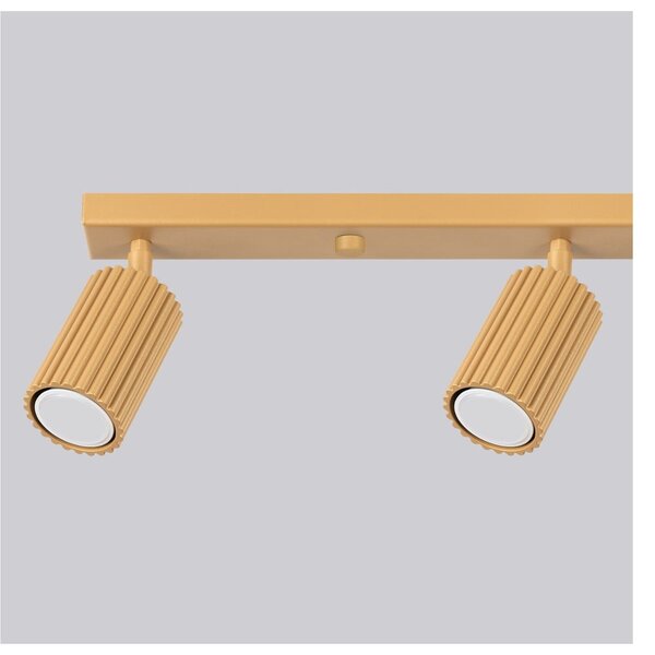 Faretto dorato 6,5x81 cm Gleam – Sollux