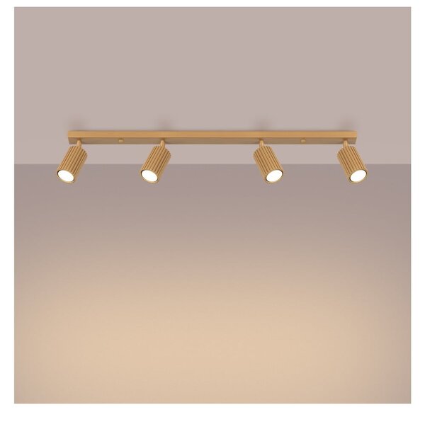 Faretto dorato 6,5x81 cm Gleam – Sollux