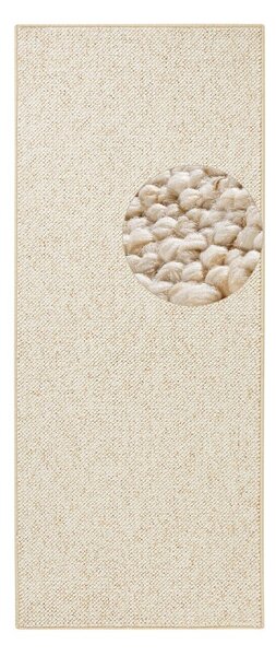 Passatoia color crema-beige 80 x 200 cm Wolly - BT Carpet