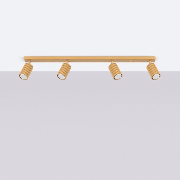 Faretto dorato 6,5x81 cm Gleam – Sollux
