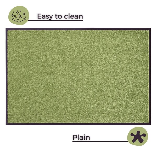 Zelená rohožka Hanse Home Wash & Clean, 39 x 58 cm