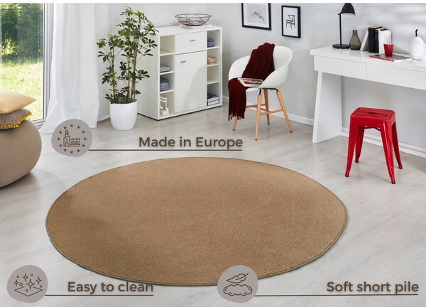 Tappeto rotondo marrone ø 133 cm Fancy - Hanse Home