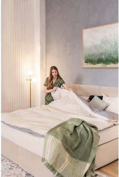 Letto boxspring beige 180x200 cm Olia Bold – Bonami Selection