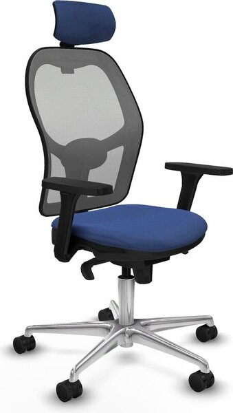 Sedia da ufficio con poggiatesta Piqueras y Crespo 3D086N2 Blu marino