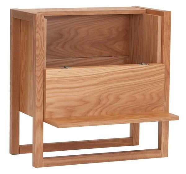 Mobile da vino in legno di quercia in colore naturale 59x60 cm NewEst - Woodman
