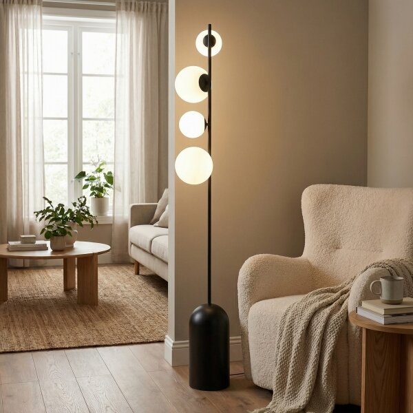 Lampada da terra ETNO 4xG9/8W/230V nera