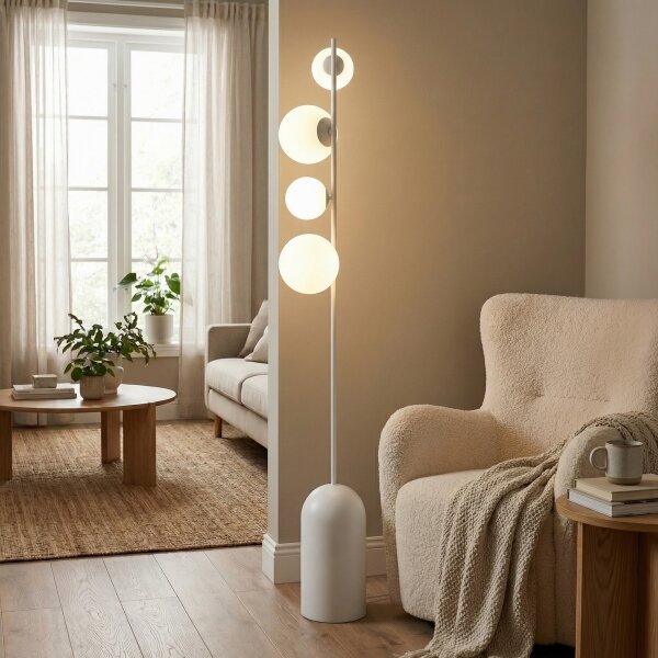 Lampada da terra ETNO 4xG9/8W/230V bianca
