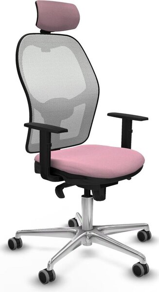 Sedia da ufficio con poggiatesta Piqueras y Crespo 1D086G2 Rosa