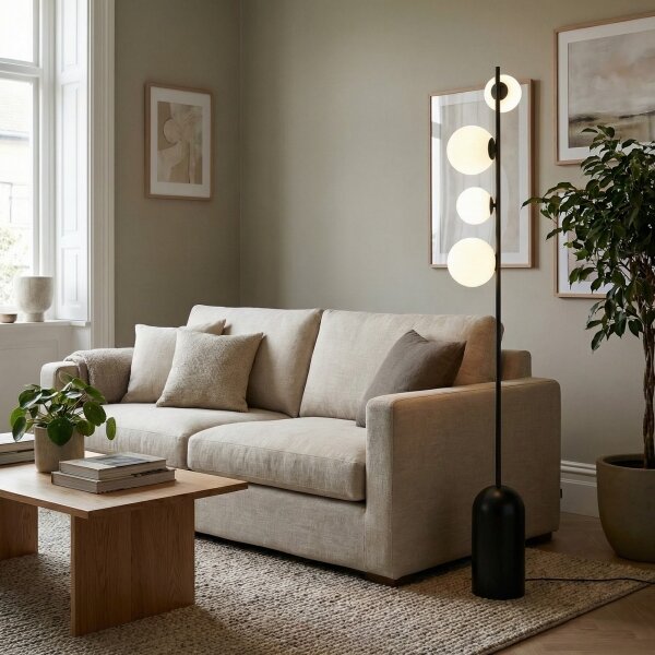Lampada da terra ETNO 4xG9/8W/230V nera