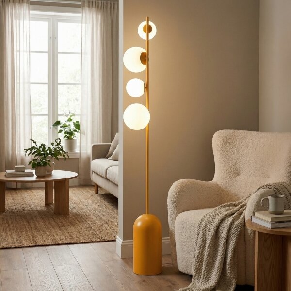 Lampada da terra ETNO 4xG9/8W/230V arancione