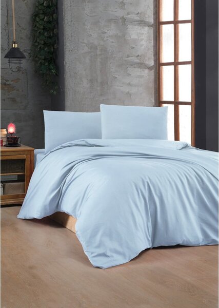 Biancheria da letto azzurra in cotone renforcé per letto matrimoniale 200x200 cm – Mijolnir