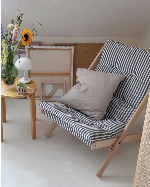Sedia pieghevole Raw/Beach Blue Boogie - Karup Design