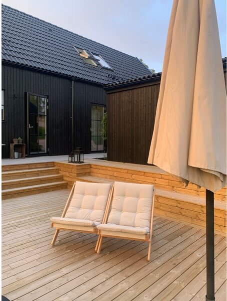 Sedia pieghevole Raw/Wheat Beige Boogie - Karup Design