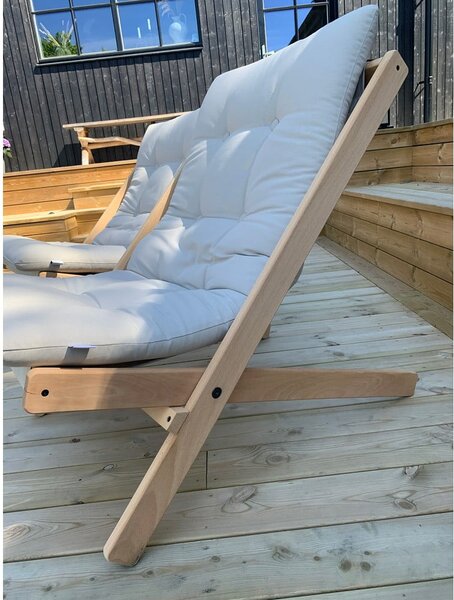 Sedia pieghevole Raw/Beige Boogie - Karup Design