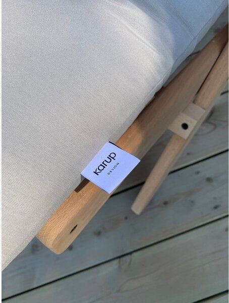 Sedia pieghevole Raw/Beige Boogie - Karup Design