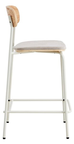 Set di 2 sgabelli da bar in colore beige-naturale (altezza seduta 66 cm) Adriana - Marckeric