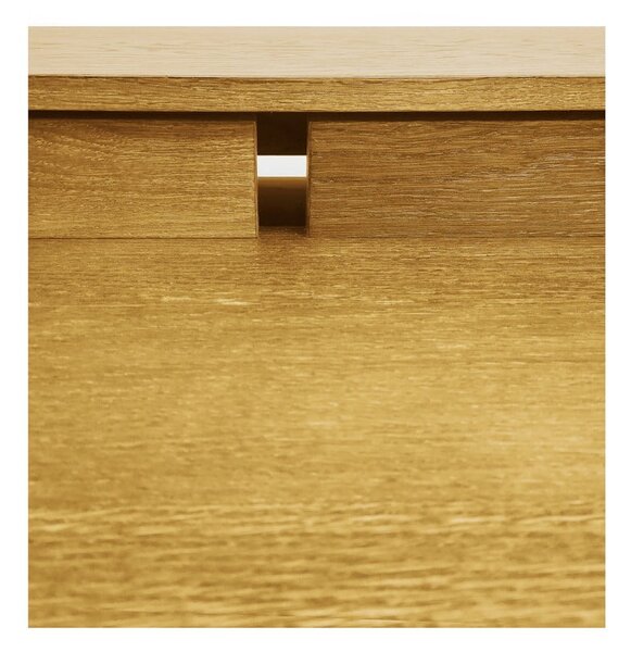 Scrivania in stile segreteria con effetto rovere 44x115 cm Carteret – Woodman